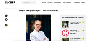 Margot Bourgeois rejoint l'aventure Divellec